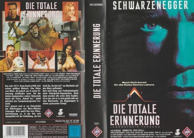 Die totale Erinnerung - VHS Video (FSK 16) - Schwarzenegger - KULT