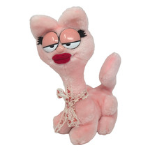 11" VINTAGE 1980's ARLENE PINK GIRL CAT GARFIELD STUFFED ANIMAL PLUSH TOY