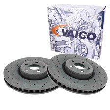 2x VAICO 360mm BREMSSCHEIBEN VORNE passend für MERCEDES C-KLASSE CLS E-KLASSE EQ