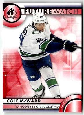 2023-24 Upper Deck SP Authentic NHL No. 167 Cole McWard Future Watch Red