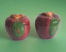 Vintage Franciscan Apple Dinnerware Salt and Pepper Shakers 2 1/4" w/Stoppers