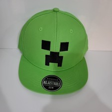 Minecraft Green Creeper Hat Snapback Baseball Cap Jinx Youth Gamer