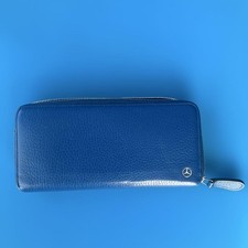 Mercedes Benz round zipper long wallet