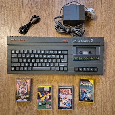 Sinclair ZX Spectrum 128k Plus +2 Refurbished Vintage Computer getestet funktioniert