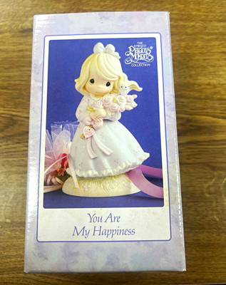 Precious Moments You Are My Happiness Porcelain Girl Figurine 1991 Boxed LE