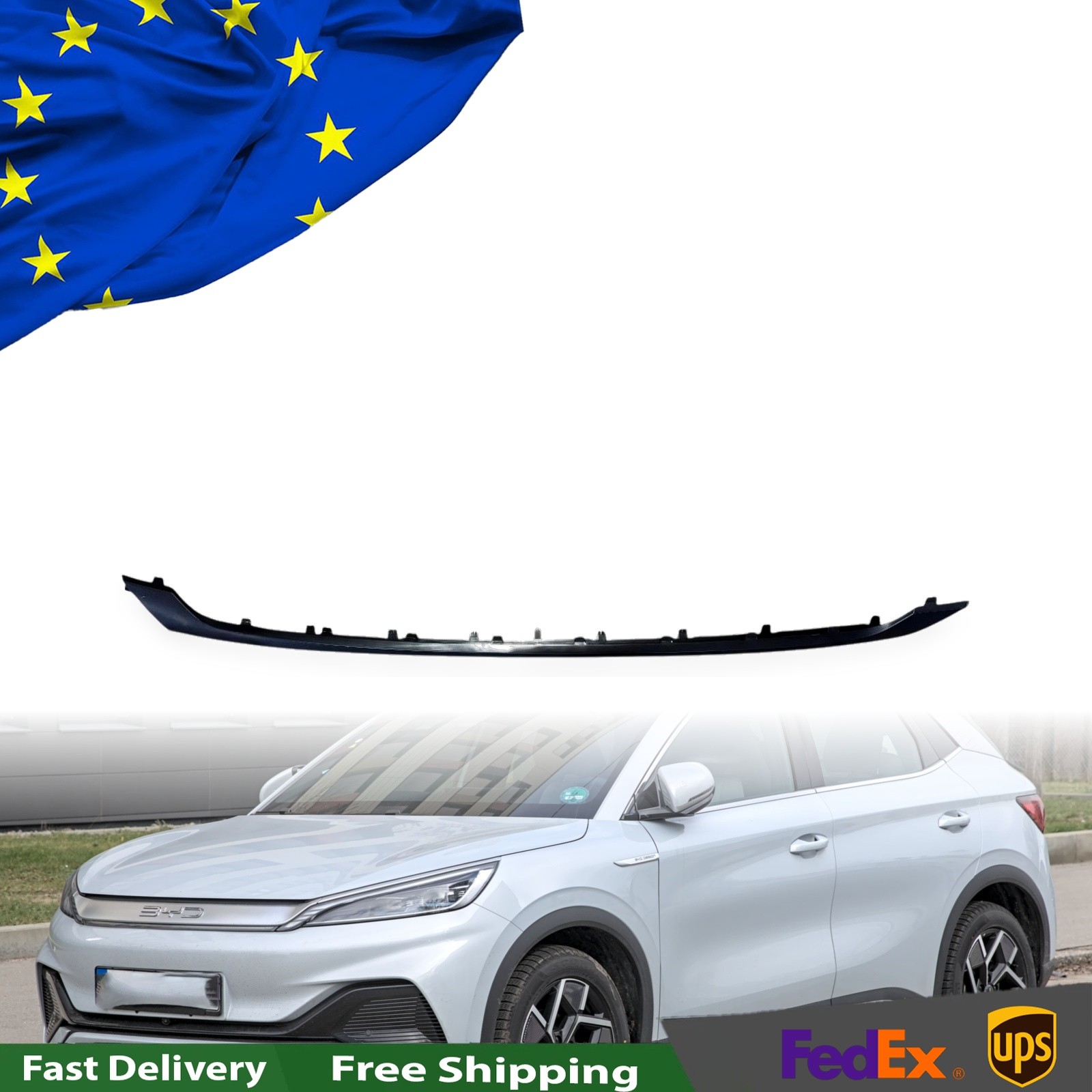 Rear Bumper Lower Trim Strip For Byd Atto 3 2023-2025 Gray Color Part