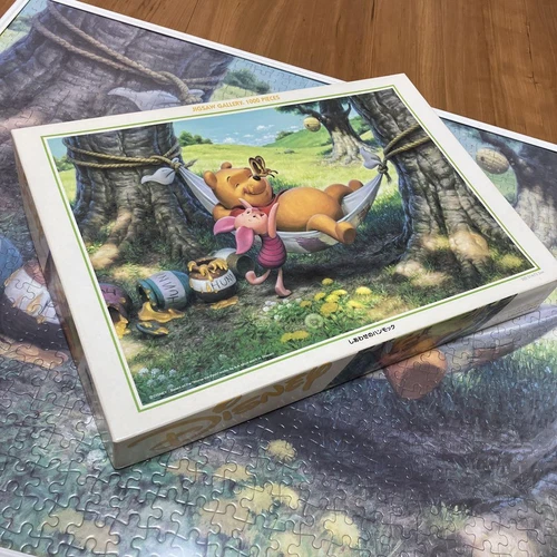 Discontinued Product Winnie The Pooh Jigsaw Puzzle 1000 Happy Hammock CK - Picture 4 of 7