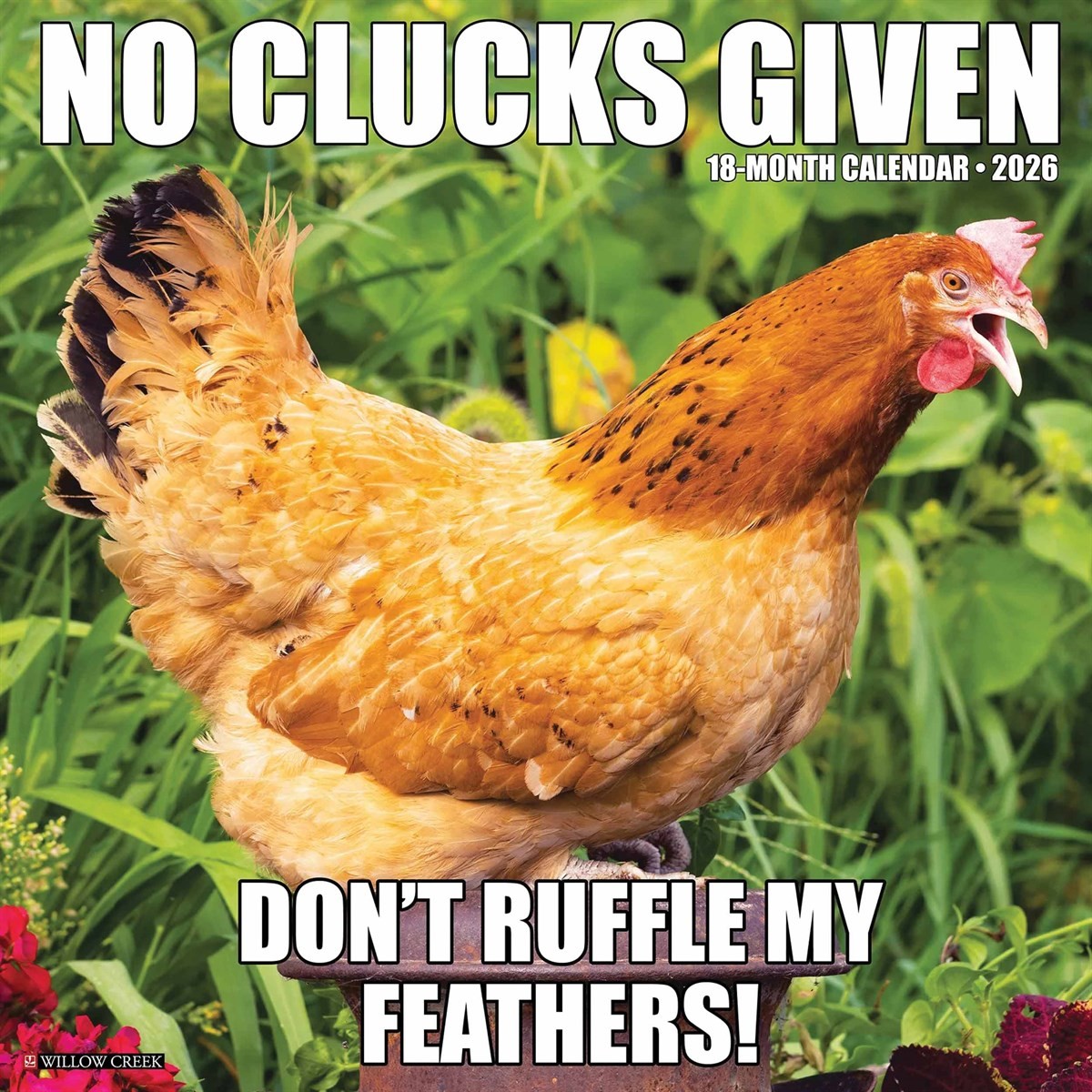No Clucks Given Calendar 2026, Wall Calendars, Month To View, Humour, Gift