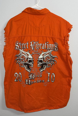 2010 Street Vibrations Top Reno Nevada Bikers Edge Vest Embroidered Size XXL