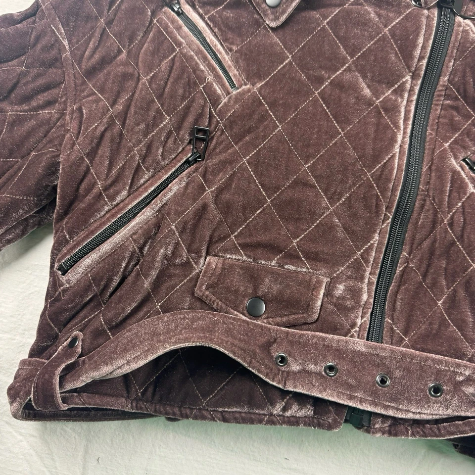 Avec Les Filles Quilted Velvet Jacket Size Small Woman - Image 3 of 4