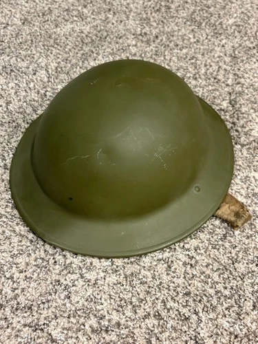 WW2 British Army MkII Helmet with Intact Liner, Good condition! Vintage military