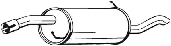 154-161 BOSAL END SILENCER FOR FORD