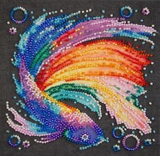Variegated Bead Embroidery Kit DIY Handmade Beading Craft Set Gift