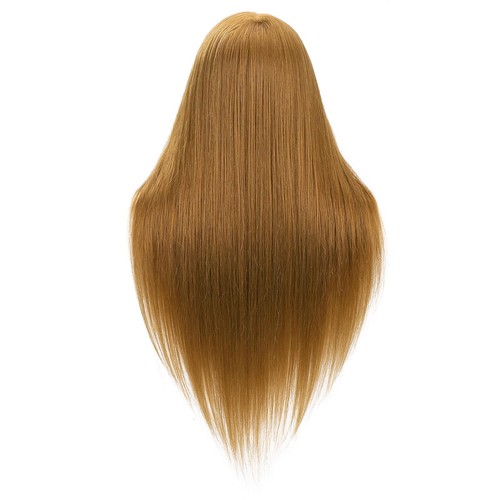24'' Übungskopf Mannequin 50% Echthaar Friseur Trainingskopf Set für Frisuren - Bild 4 von 12