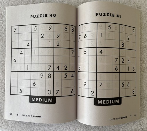 NEW!! Lot of 9: LARGE PRINT Sudoku/Crosswords Books, 2021-2024 REVISED - Picture 6 of 6