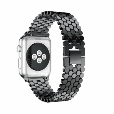 Apple Watch Band Series 9 8 7 6 5 4 SE 2 Stainless Steel Metal Strap iWatch Band