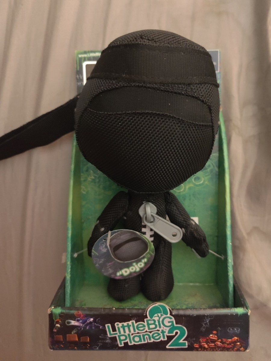 Little Big Planet Sackboy Plush Dojo Black Ninja Scenario