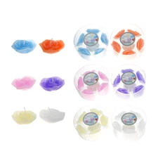 Mega Candles - Scented Floating Flower Candles - Assorted, Set of 30