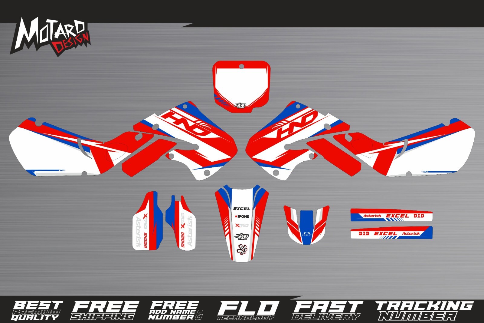 Graphics Kit for Honda CR 250 R 1997 1998 1999 Decals Stickers by ...