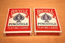 Two Vintage 1969 Decks Of Bicycle Pinochle Playing Cards, Nice