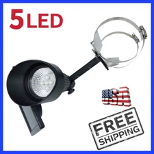 5LED Solar Powered Flag Pole Spot Supper Light Spotlight Flagpole Dusk To Dawn