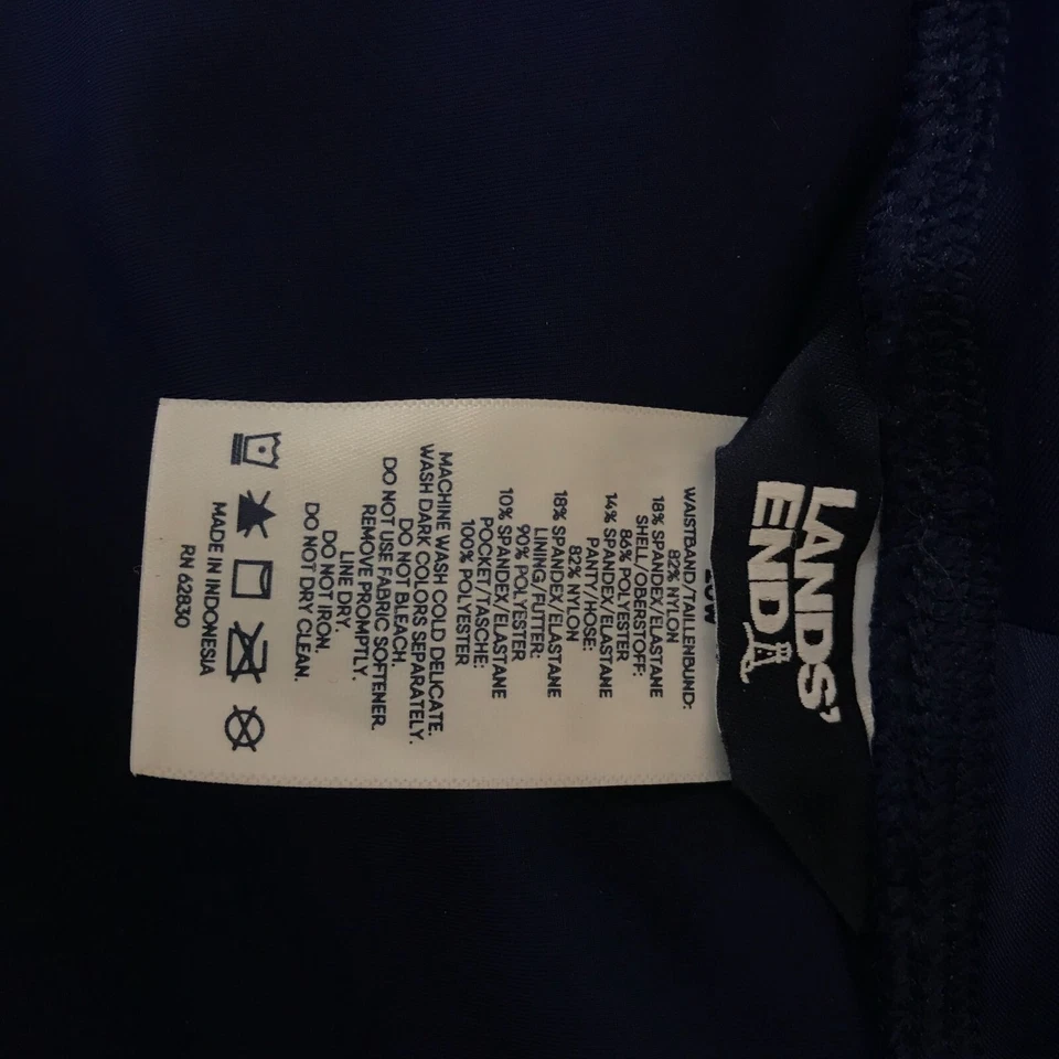 LAND' END - ЖЕНЩИН 20W - ТЕМНО-НЕЙЛОН СМЕСЬ ШОРТЫ С КАРМАНАМИ - Изображение 3 из 3