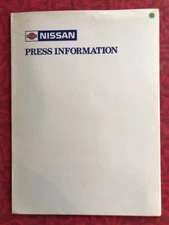 1985 Nissan 240 RS Group B Safari Rally Press Release Kit Press Kit