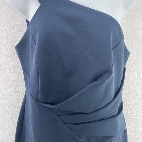 River Island One Shoulder Bodycon Midi Dress, Size UK 10, Navy, RRP £60 - Picture 4 of 18