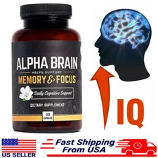 Alpha Brain Memory And Focus 60 Capsules Supplement For Men & Women