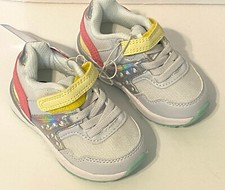 Cat Jack HONOR Fashion Comfort Sneakers Pastel White Shoe Toddler 5.5 Wide NEW
