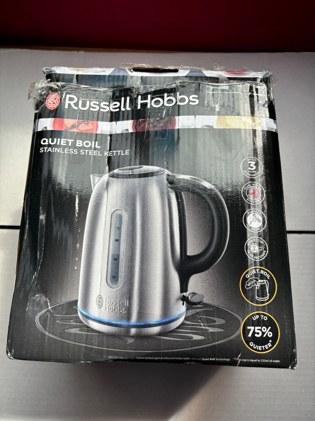 RUSSELL HOBBS Quiet Boil Kettle NEW 313024110113 eBay