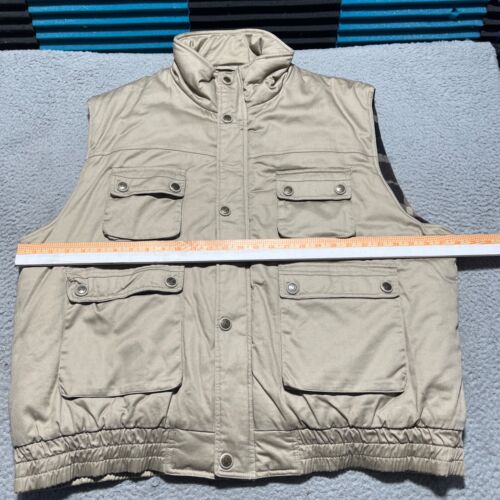 Field & Stream Gordon & Ferguson Vest Mens 3XL Tan Hunting Fishing Snaps Vintage - Picture 5 of 14