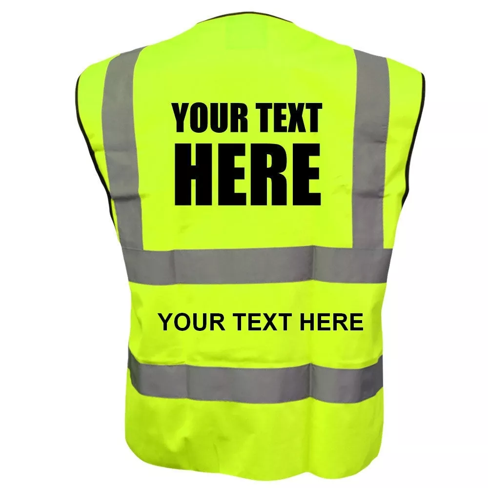 Printed high vis vest discount