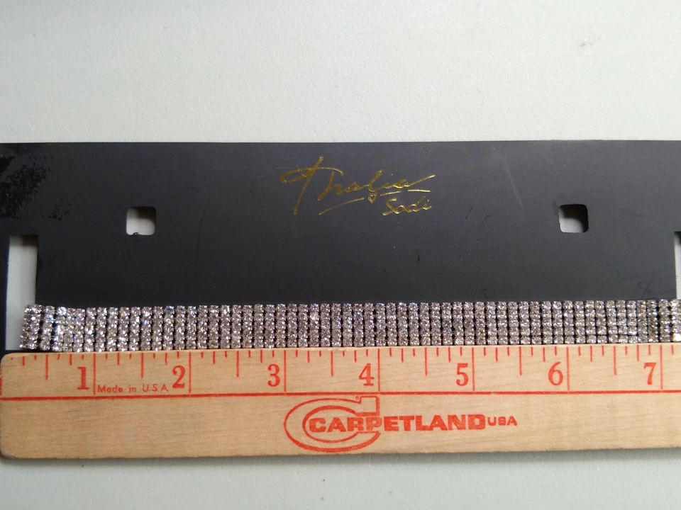 Thalia Sodi - Rhinestone Choker Necklace - Silver Tone - Image 4 of 4