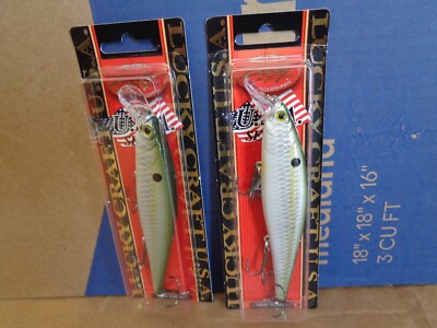 LUCKY CRAFT POINTER 128 Jerkbait 1 OZ 5'' 159GNSX GREEN SEXY COLOR Lot of 2
