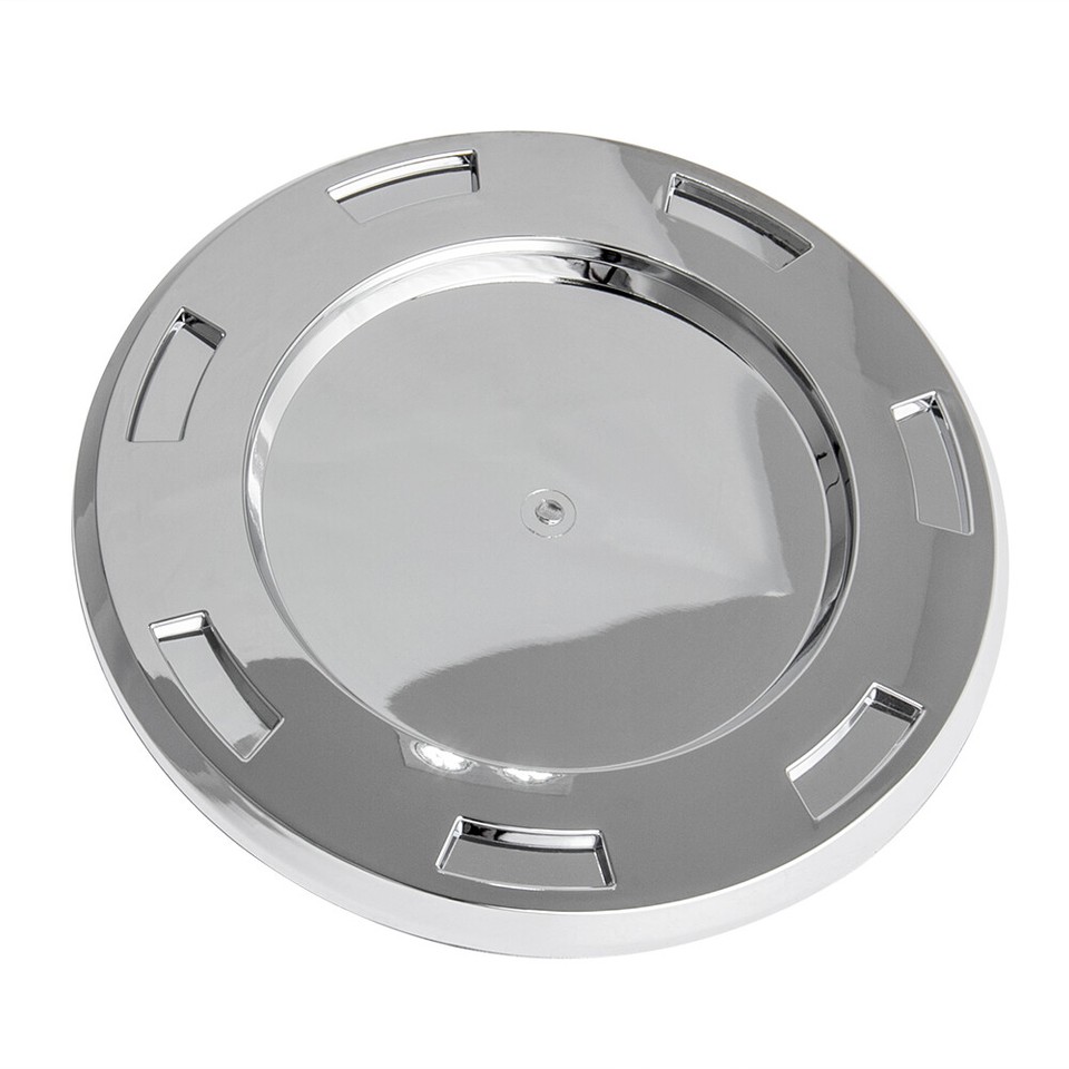 Set Of 4 Chrome 22" 7-Spoke Wheel Center Caps For Cadillac Escalade 2007-2014 - Replaces 9596649, 9598297