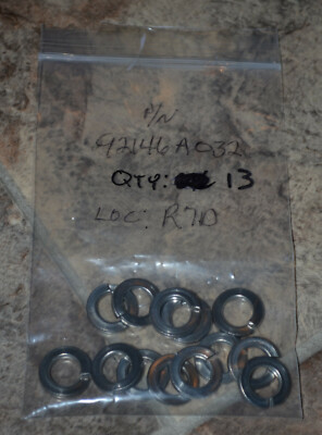 Bag of 13 McMaster-Carr #7/16 .776  OD Stainless Steel Split Washer PN 92146A032