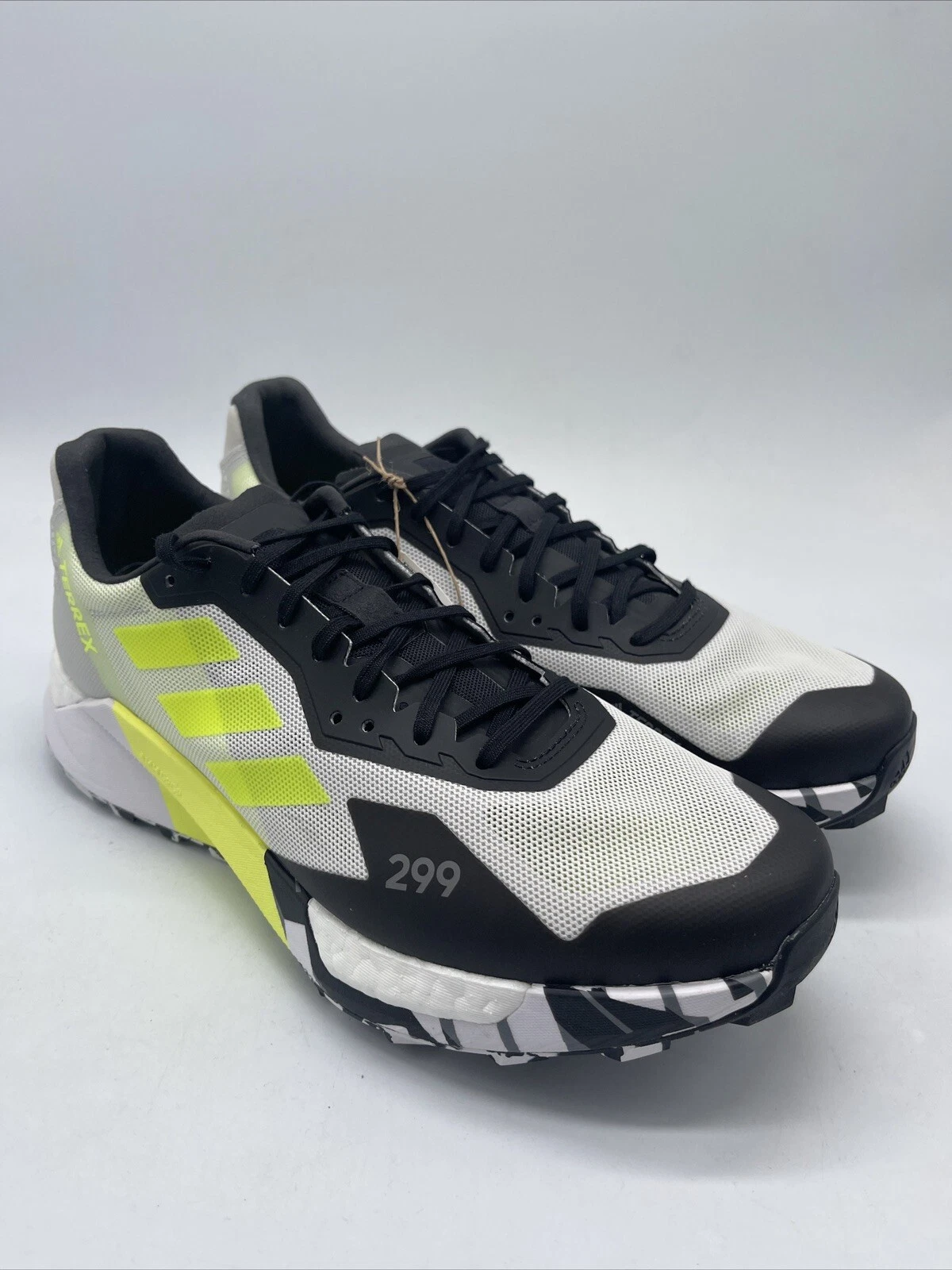 adidas Terrex Agravic Ultra Trail Gray Solar Yellow 2021 FY7629 Men’s Size 8.5