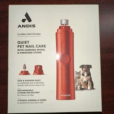 andis cordless nail grinder  QUIET WITH SANDING WHEEL & FINISHING STONE NEW