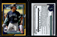 2024 Bowman Baseball Base Gold Border Julio Rodriguez /50