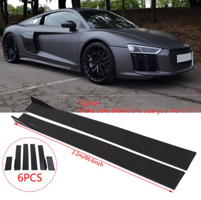 2.2m/86.6'' Sideskirts Seitenschweller Schweller Cup Leisten für Audi R8 Mk.1