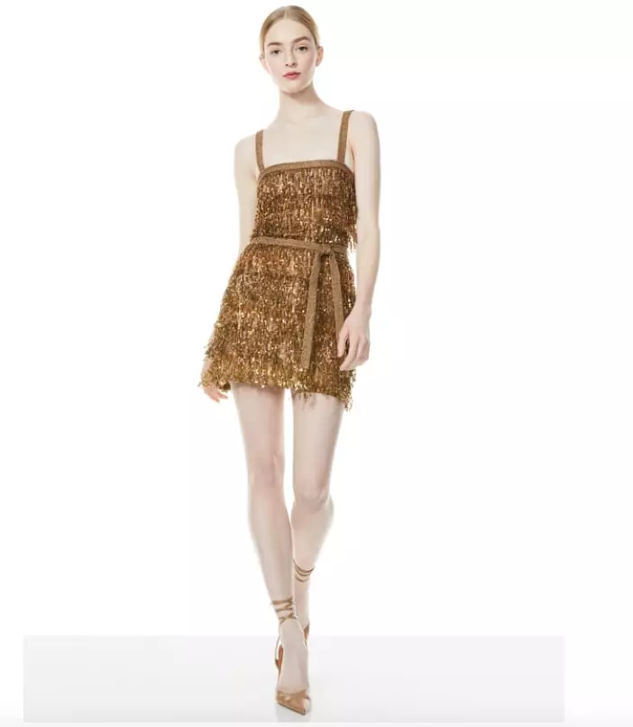 alice and olivia sequin dress