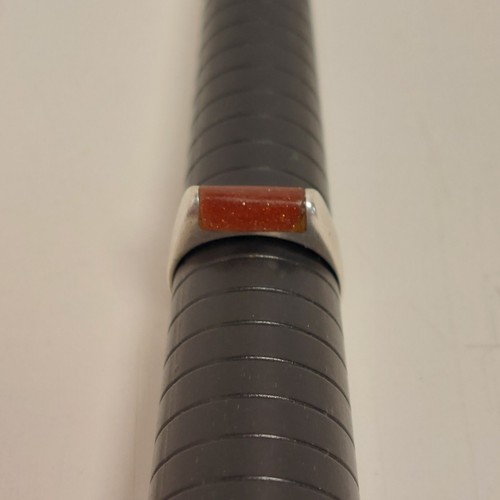 Vintage Sterling Silber 925 Mexico Ring Größe 8 Sonnenstein  - Bild 1 von 11