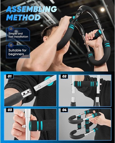 Twister Armtrainer, 40-110 Pfund verstellbares Brusttrainingsgerät, Unterarm-Trice - Bild 3 von 3