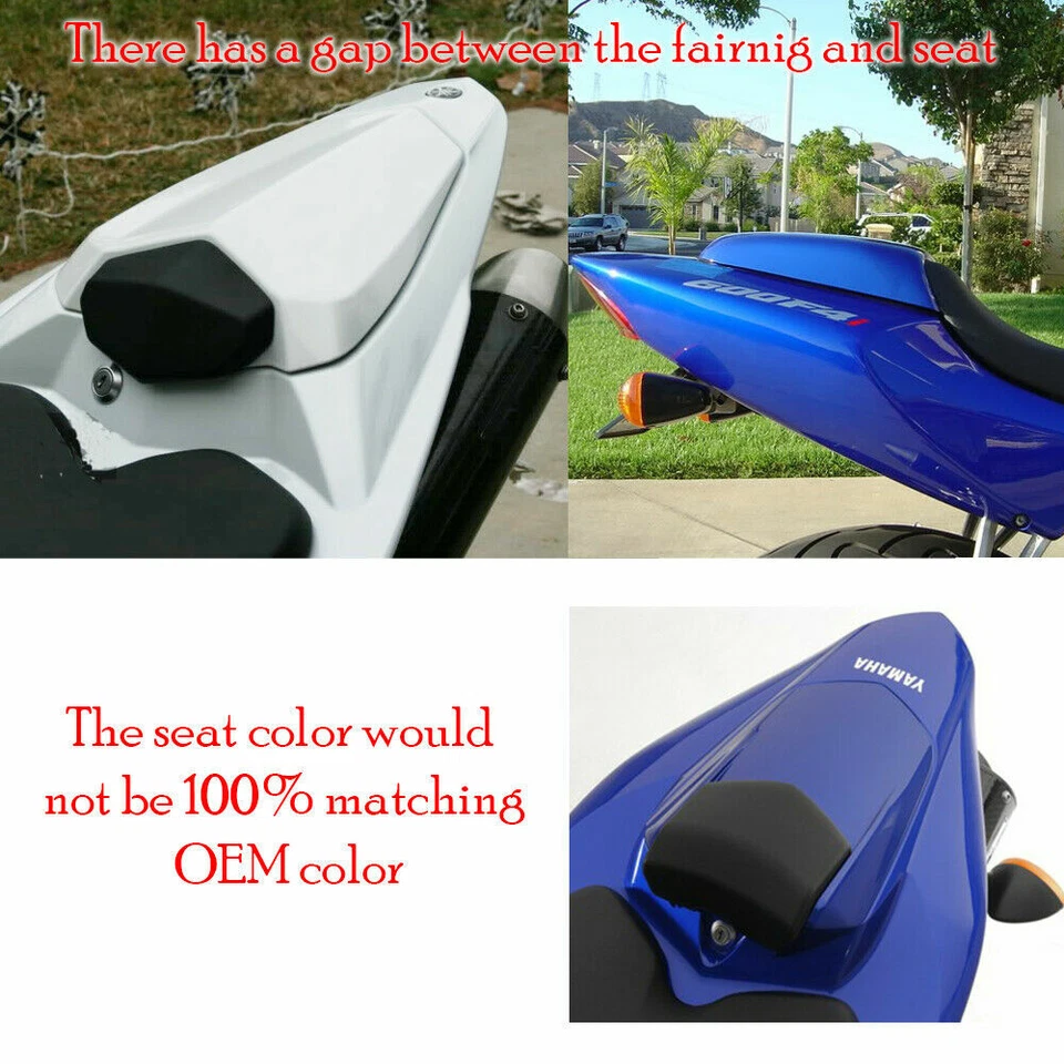 Coprisedile posteriore Seat Cover Cowl per Honda CB650R CBR650R 2019-2020 Nero Foto 3 de 4