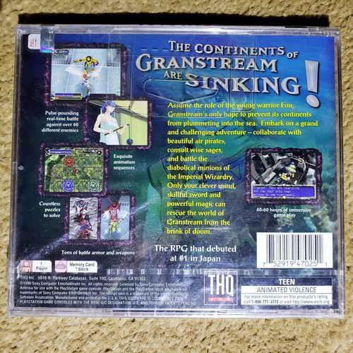 Granstream Saga Nuevo Sellado y Envolvido de Fábrica (Sony PlayStation 1, 1998) - Imagen 2 de 3