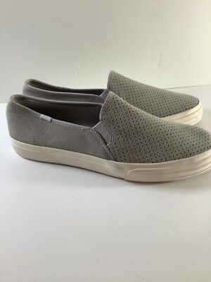 Keds WH60960 Womens Double Decker Slip On Sneakers Gray