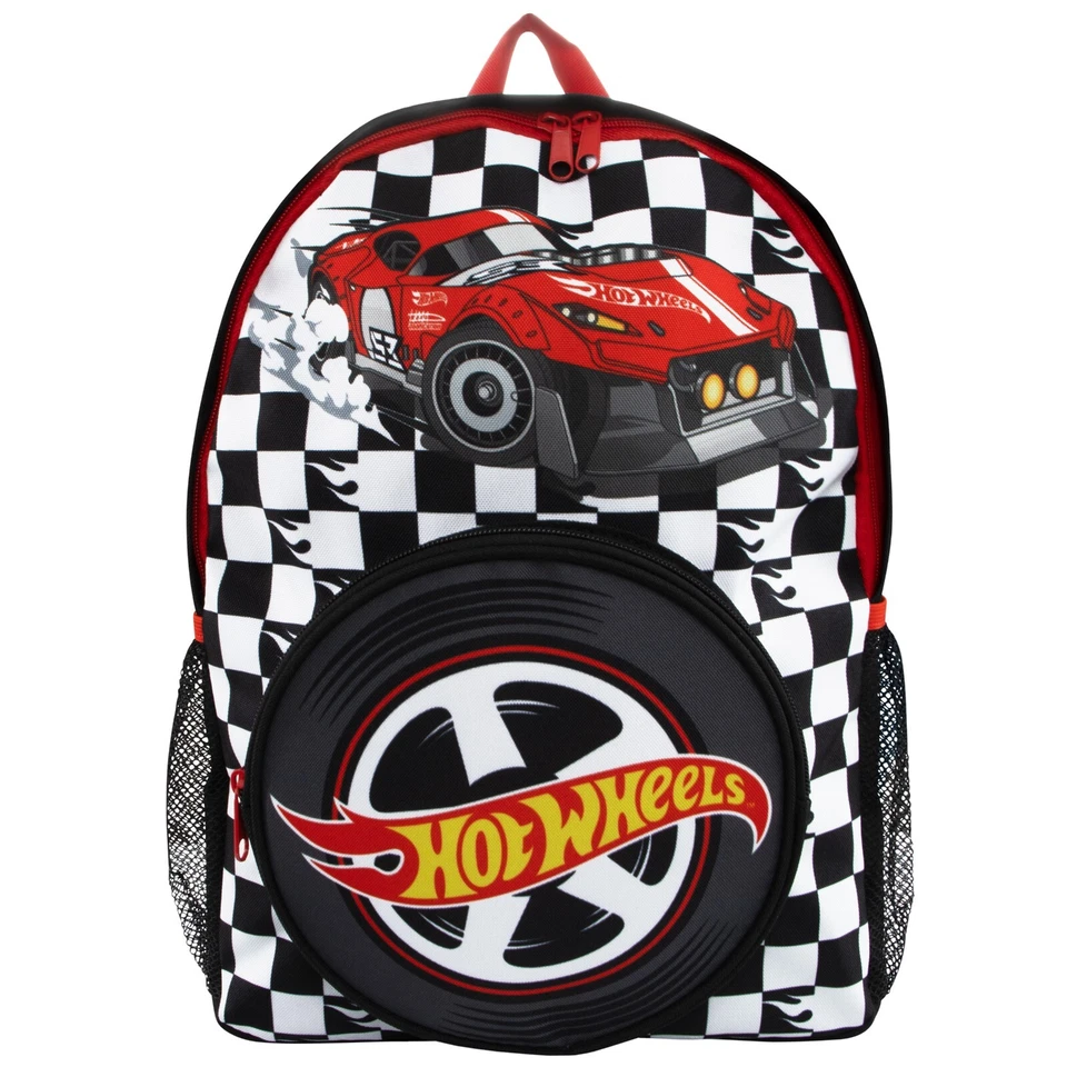 Hot Wheels Rucksack | Kinderschultasche | Rennwagentasche für Jungen | Jungenrucksack