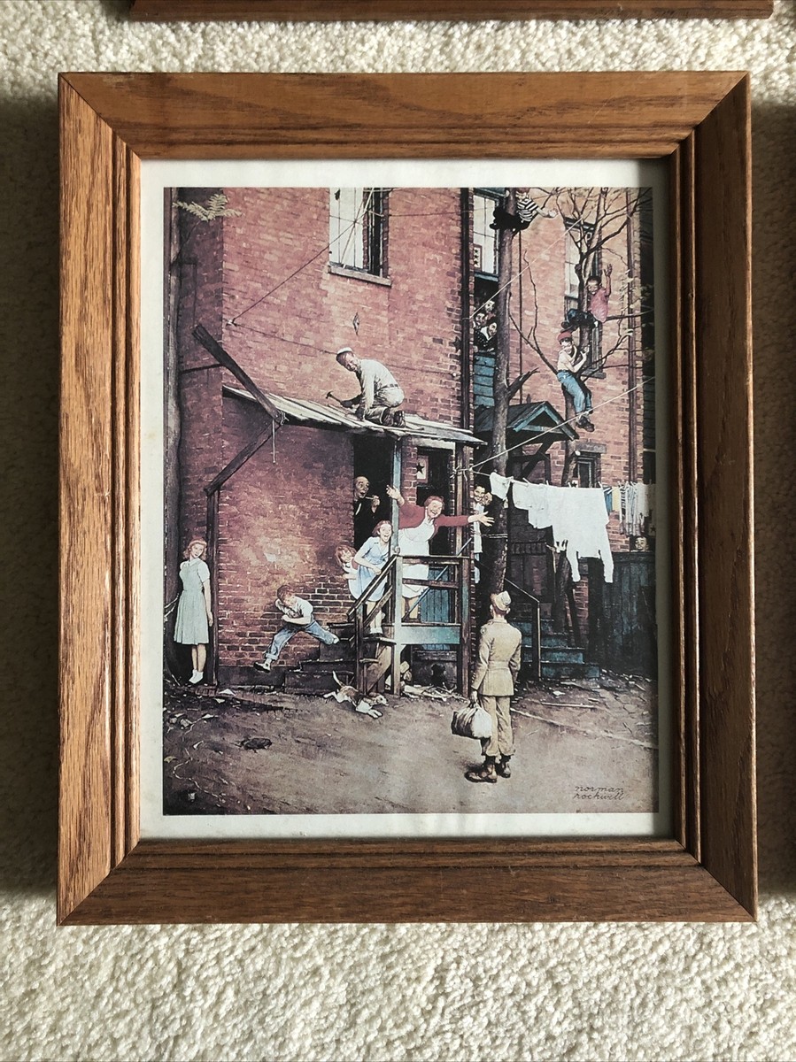 Collection Of Seven (7) Framed Norman Rockwell Prints. (34/F1) | eBay