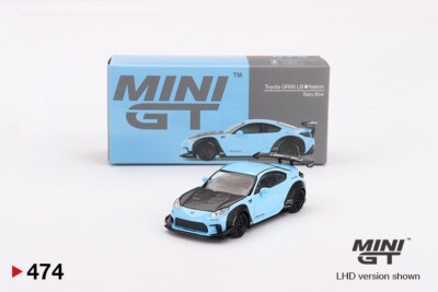 Mini GT 1:64 Toyota GR86 LB-Nation Baby Blue Diecast Model Car